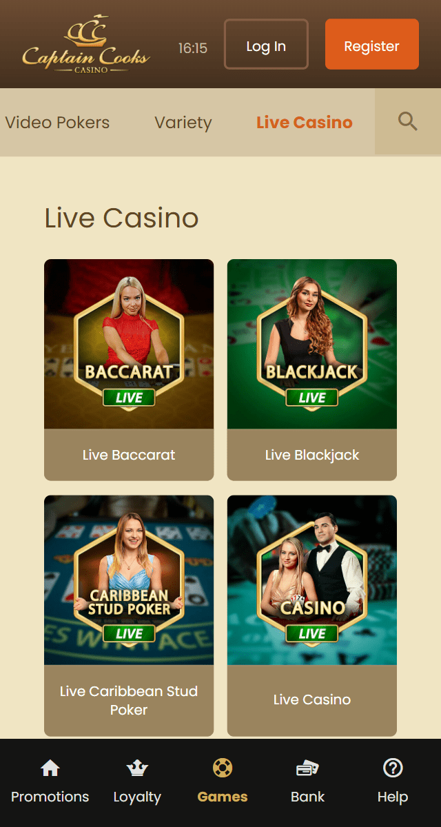 Captain Cooks Casino live