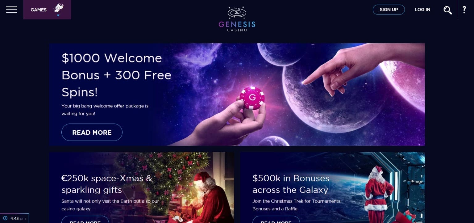 Bonuses Genesis Casino