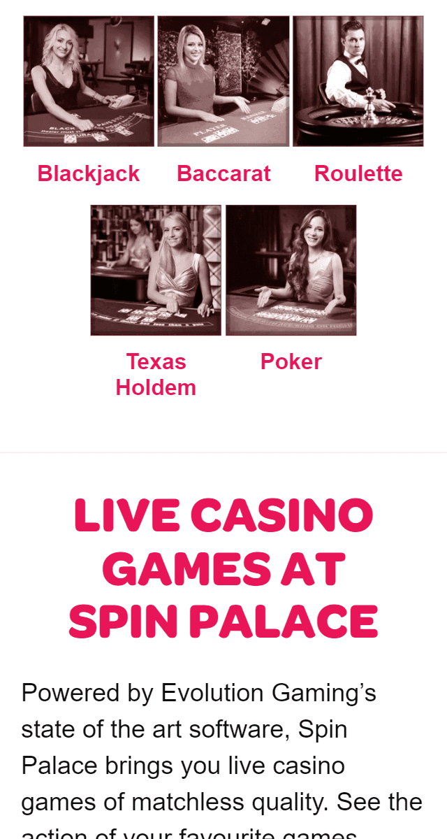 Spin Palace Casino live