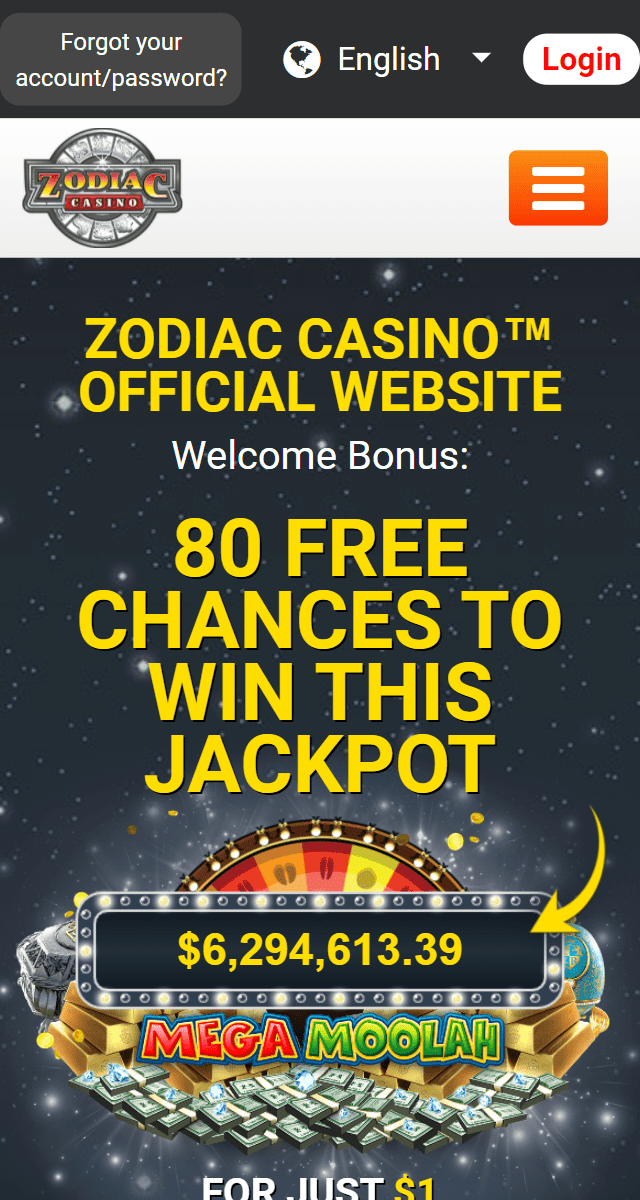 Zodiac Casino mobile application