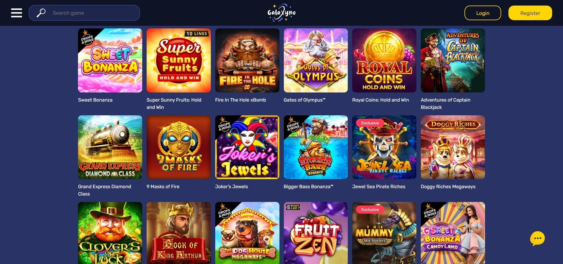 Galaxyno Casino NZ - online games and slot machines, payment options ...